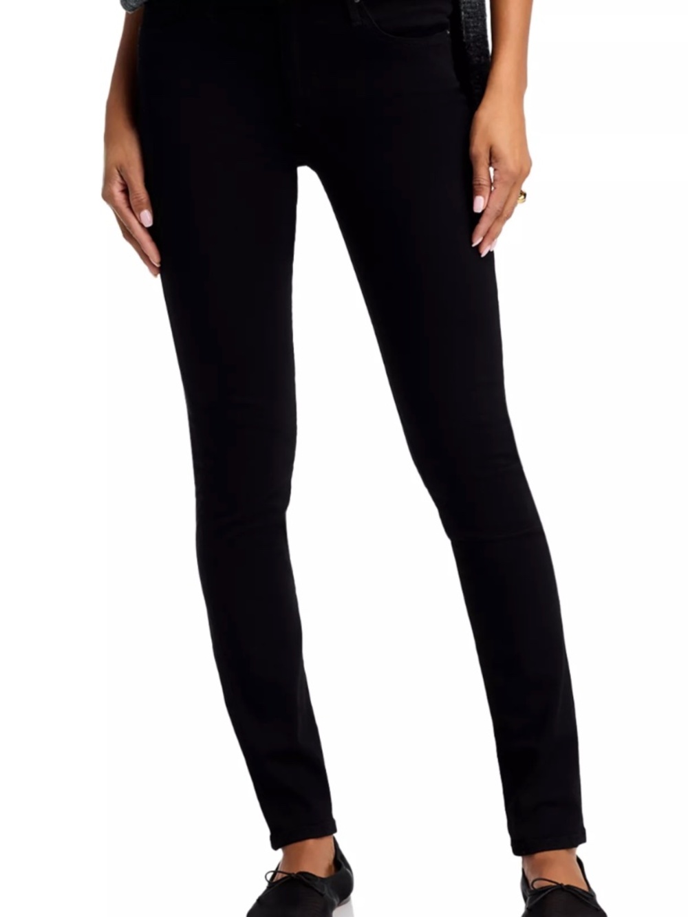 Black Mid-Rise Jean